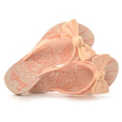 Chinelo Infantil Barbie Charme  Creme 22631