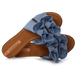 Tamanco Rasteira Feminino Moleca Azul 5297424-15183