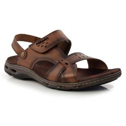 Papete Masculina de Couro Pegada - Tamanho Especial Marrom 530653 TM-ESP