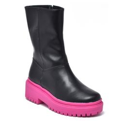 Bota Tratorada Feminina Via Marte Rosa 22-8502-08