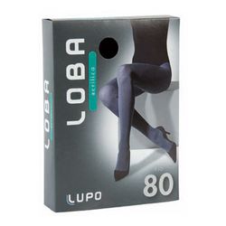 Meia Calça Loba Acrilica Fio 80 Preto 5805-01