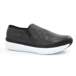 Tênis Jogging de Couro Suzzara Preto 24707