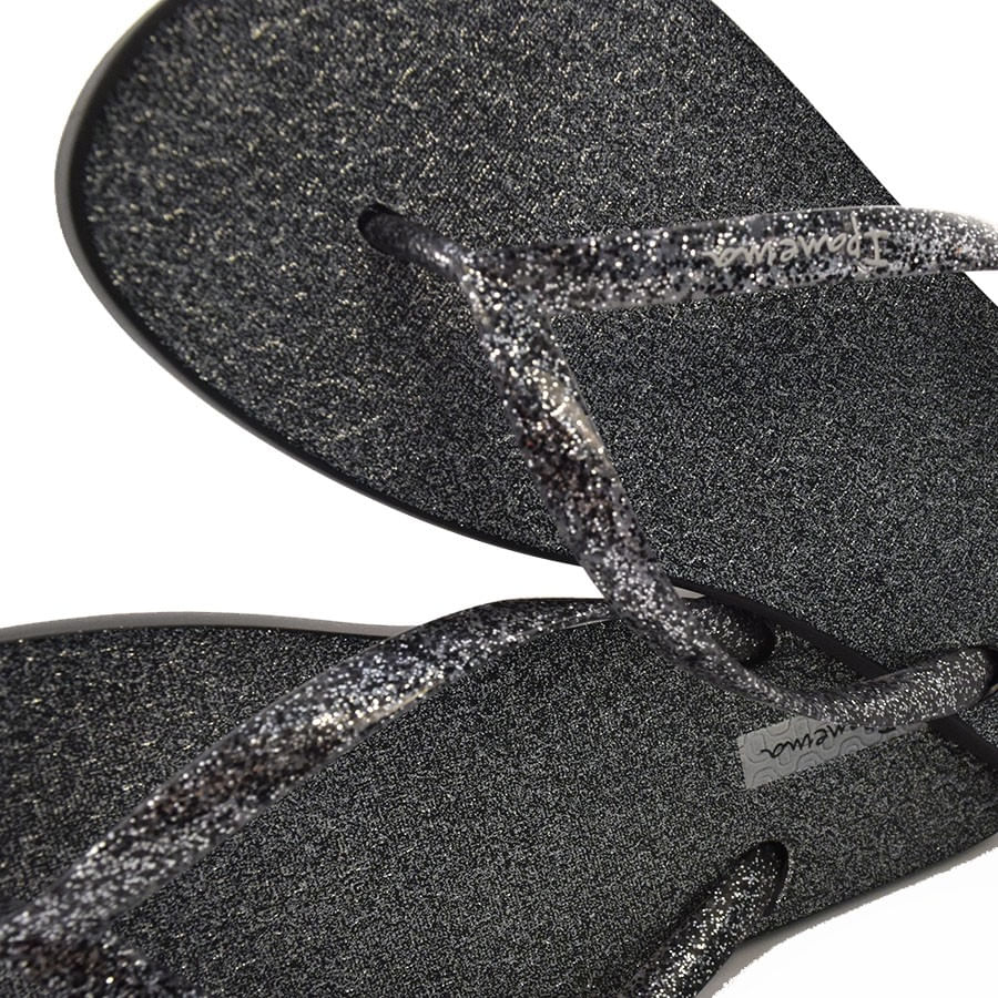 Chinelo Ipanema Glitter Preto 26481