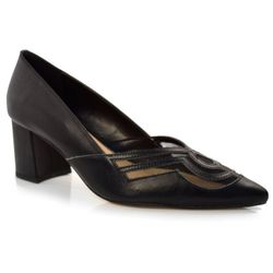 Scarpin de Salto Médio Suzzara Preto 5433088