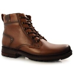 Coturno Masculino de Couro Pegada Marrom 181305