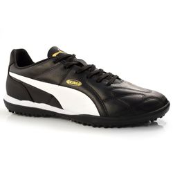 Chuteira Society de Couro Puma King Preto 106456