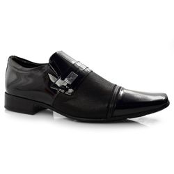 Sapato Social de Couro Jota Pe Air Fergus Preto 61003