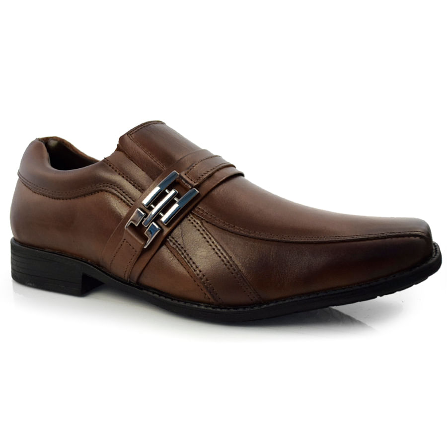 Sapato Masculino Zapattero Flex Marrom 8010 - Foto 1