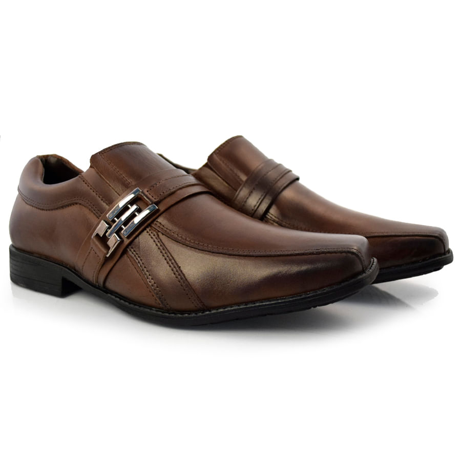 Sapato Masculino Zapattero Flex Marrom 8010 - Foto 2