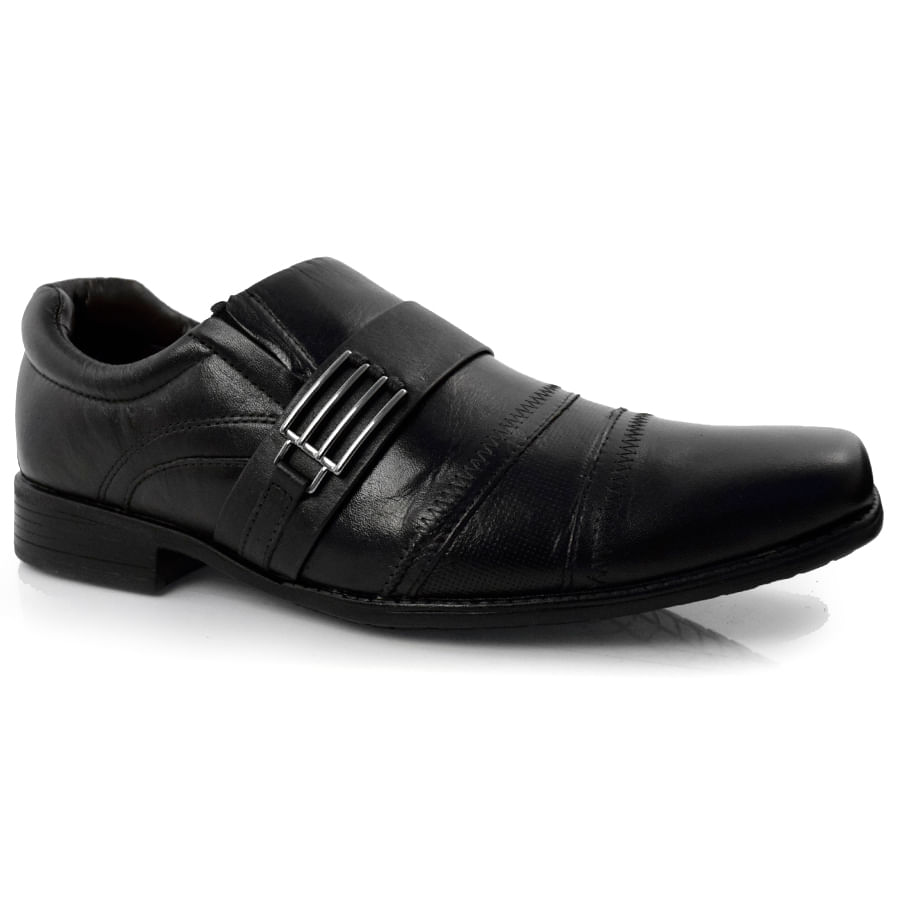 Sapato Masculino Zapattero Preto 8022 - Foto 1