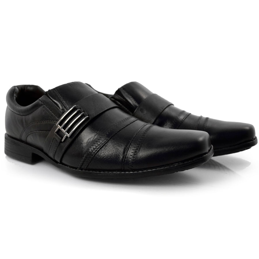 Sapato Masculino Zapattero Preto 8022 - Foto 2
