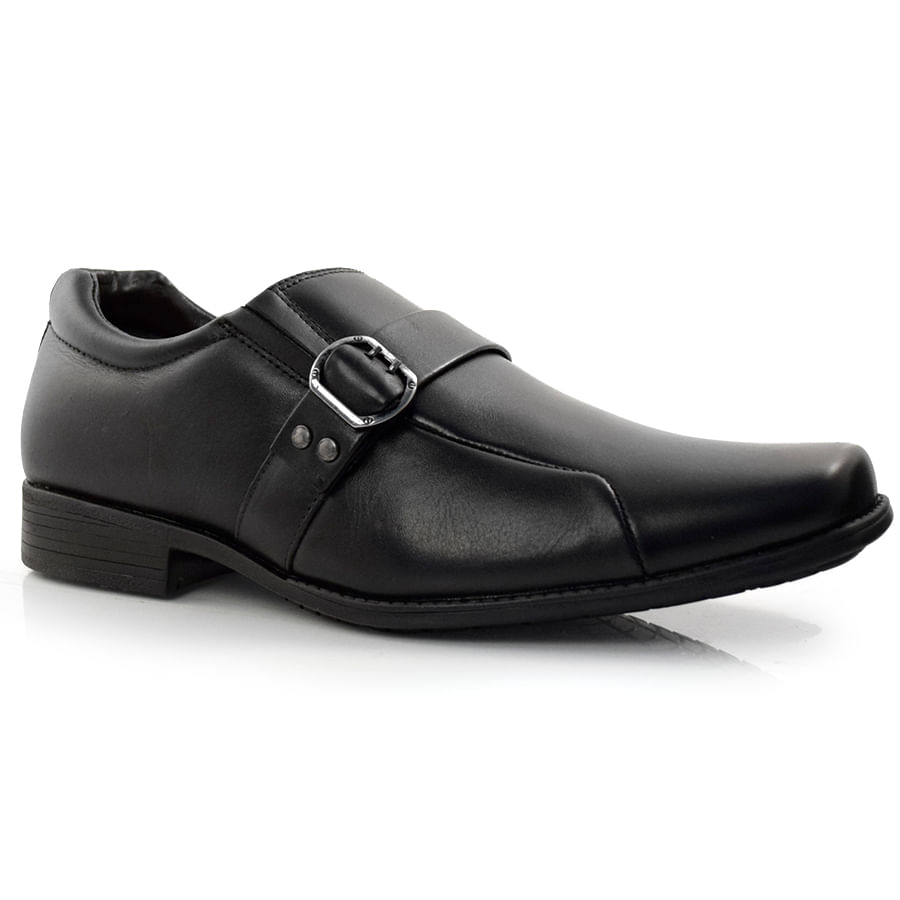 Sapato Social Masculino Zapattero Felx Preto 8284 - Foto 1