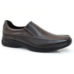 Sapato Social de Couro Democrata Air Sport Marrom 448027