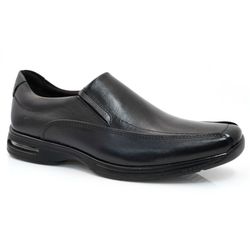 Sapato Social de Couro Democrata Air Sport Preto 448027