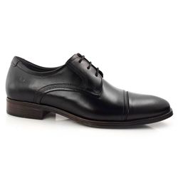 Sapato Social Masculino de Couro Democrata Madison Preto 255106