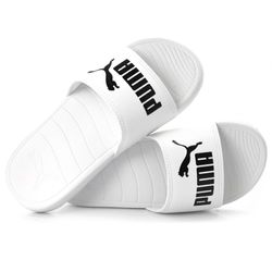 Chinelo Slide Puma Pop Cat Branco 384475