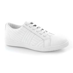 Tênis de Couro Casual Suzzara Branco C12089