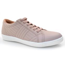 Tênis de Couro Casual Suzzara Rosa C12089