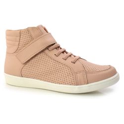 Tênis de Couro Casual Suzzara Rosa C12002