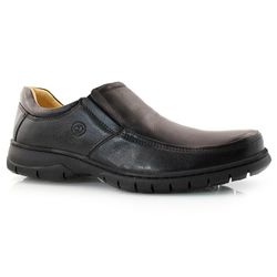Sapato Social de Couro Anatomic Gel Preto 7902