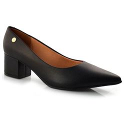 Scarpin de Salto Bloco Vizzano Preto 1220315-7286