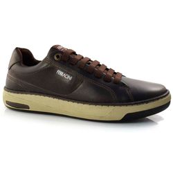 Sapatênis Masculino de Couro Ferracini Angra Marrom 7651