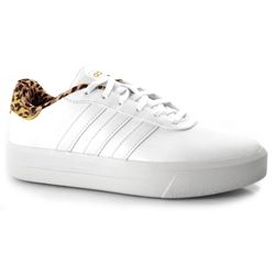 Tênis Feminino Casual Adidas Court Platform Branco GW-9786