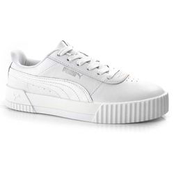 Tênis Feminino de Couro Puma Carina Branco 375565