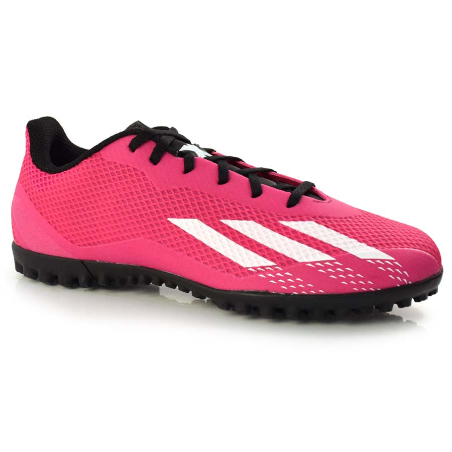 Chuteira da shops adidas rosa com branco