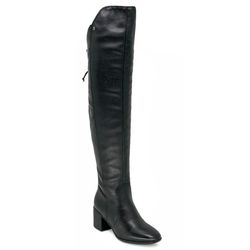 Bota Over Knee de Couro Bottero Preto 347805