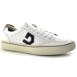 Tênis Masculino de Couro Democrata Fender Branco 290206