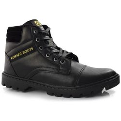 Coturno Masculino Ollie Preto WORKER