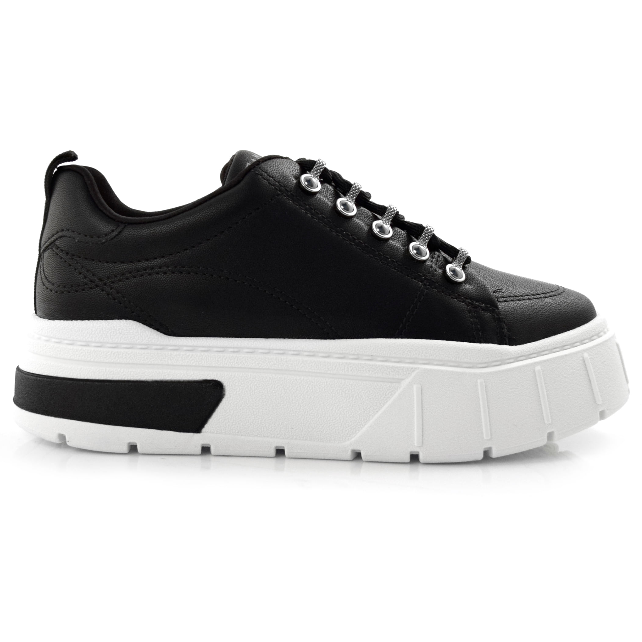 Tenis flatform feminino sales preto