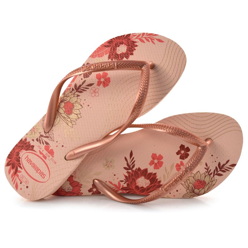 Chinelo Havaianas Slim Organic Original Feminino Florido