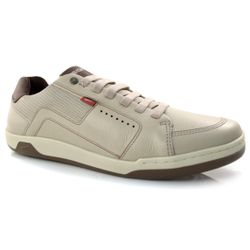 Sapatênis Masculino de Couro Ferracini Off White 7054