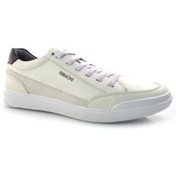 Sapatênis Masculino de Couro Ferracini Branco 1056