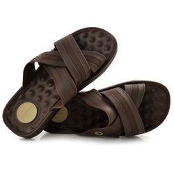 Chinelo Slide Masculino Cartago Alabama Marrom 12203