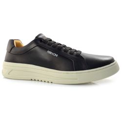 Tênis Masculino de Couro Ferracini Preto 9755