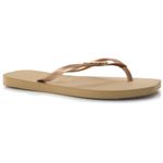 Chinelo Feminino Havaianas Slim Square Party Dourado 4149415 - Vizzent