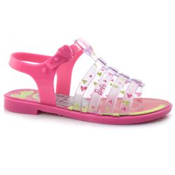 Sandália Rasteira Infantil Barbie Ice Cream Rosa 22587 JUL/23