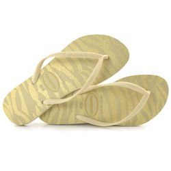 Chinelo Feminino Havainas Slim Animals Bege 4147852