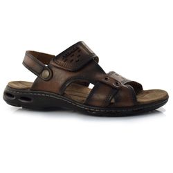 Papete Masculina de Couro Pegada Marrom 130688