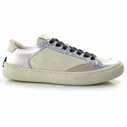 Tênis de Couro Feminino Suzzara Prata GLW-171