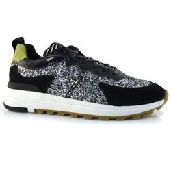 Tênis de Couro Feminino Suzzara Preto RET-010