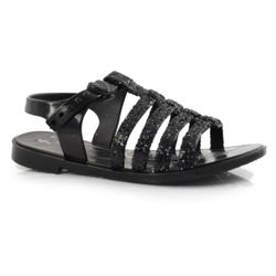 Sandália Infantil Grendene Wandinha Preto 23108