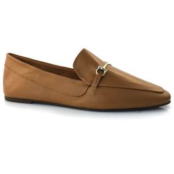 Loafer Feminino de Couro Suzzara Marrom 74704