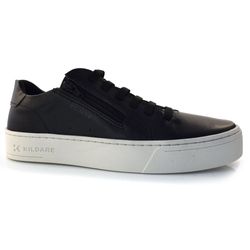 Tênis de Couro Masculino Kildare Preto 1411.7079