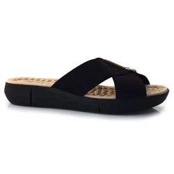Tamanco Anabela Feminino Modare Preto 7142.101.26405