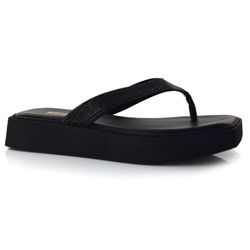 Sandália Flat Feminina Quiz Preto 61-1970-20