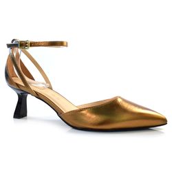 Scarpin Feminino Suzzara Dourado 89502